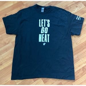 Let’s go Heat  Black T shirt‎